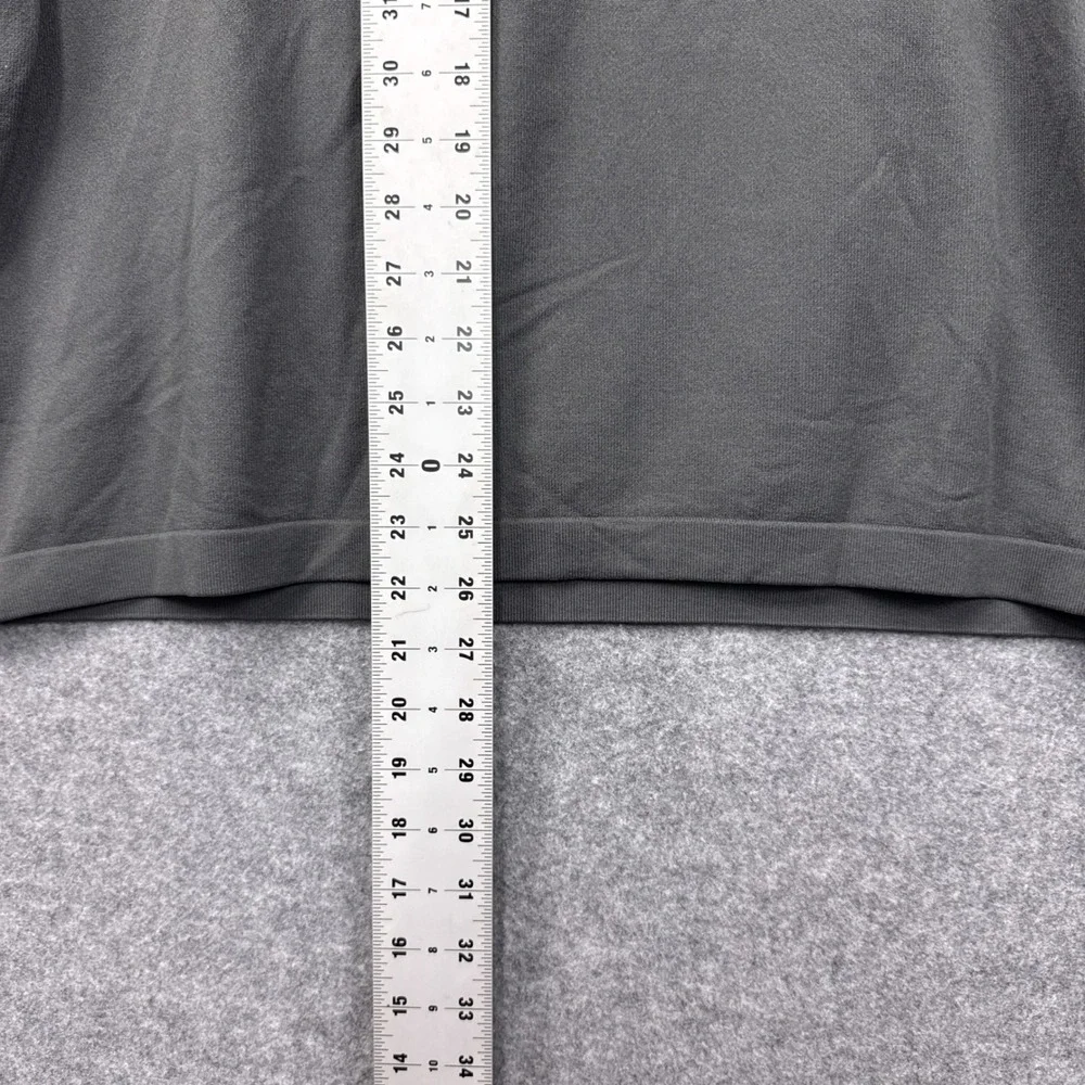 Banana Republic Quarter Zip Sweater XL Dark Gray Olefin Nylon Mock Neck Pullover
